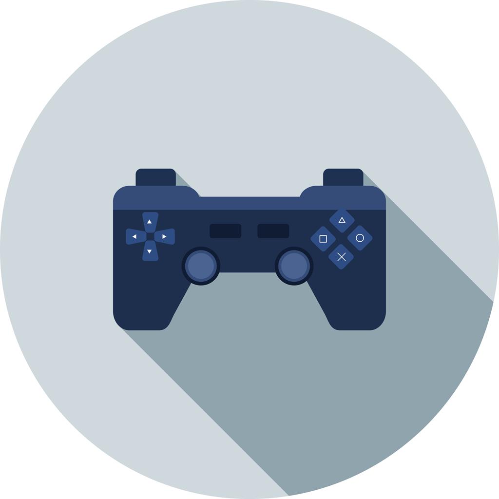 Gaming Console II Flat Shadowed Icon