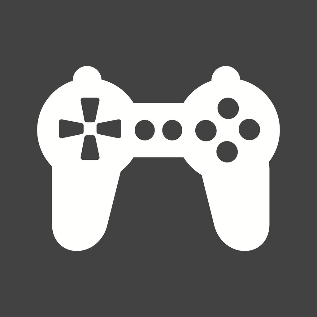 Gaming Console III Glyph Inverted Icon