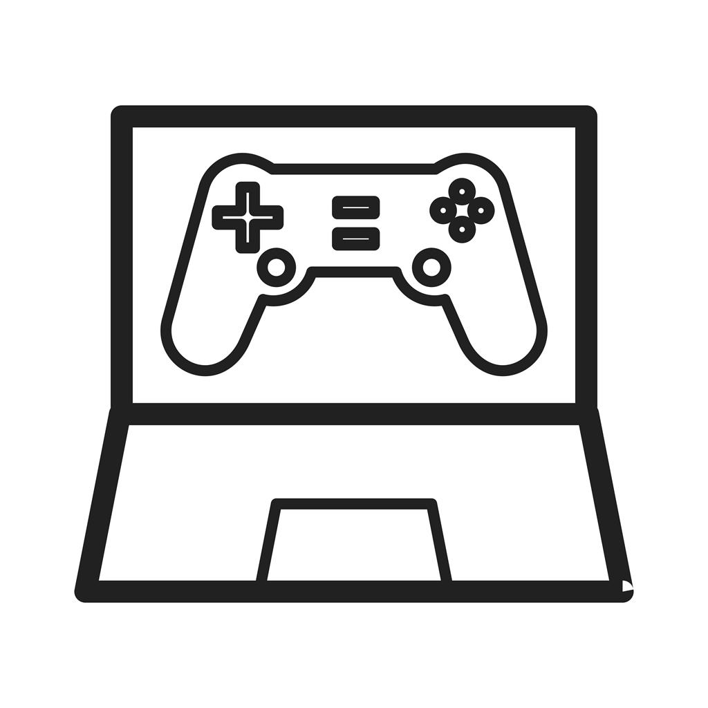Online Games Line Icon