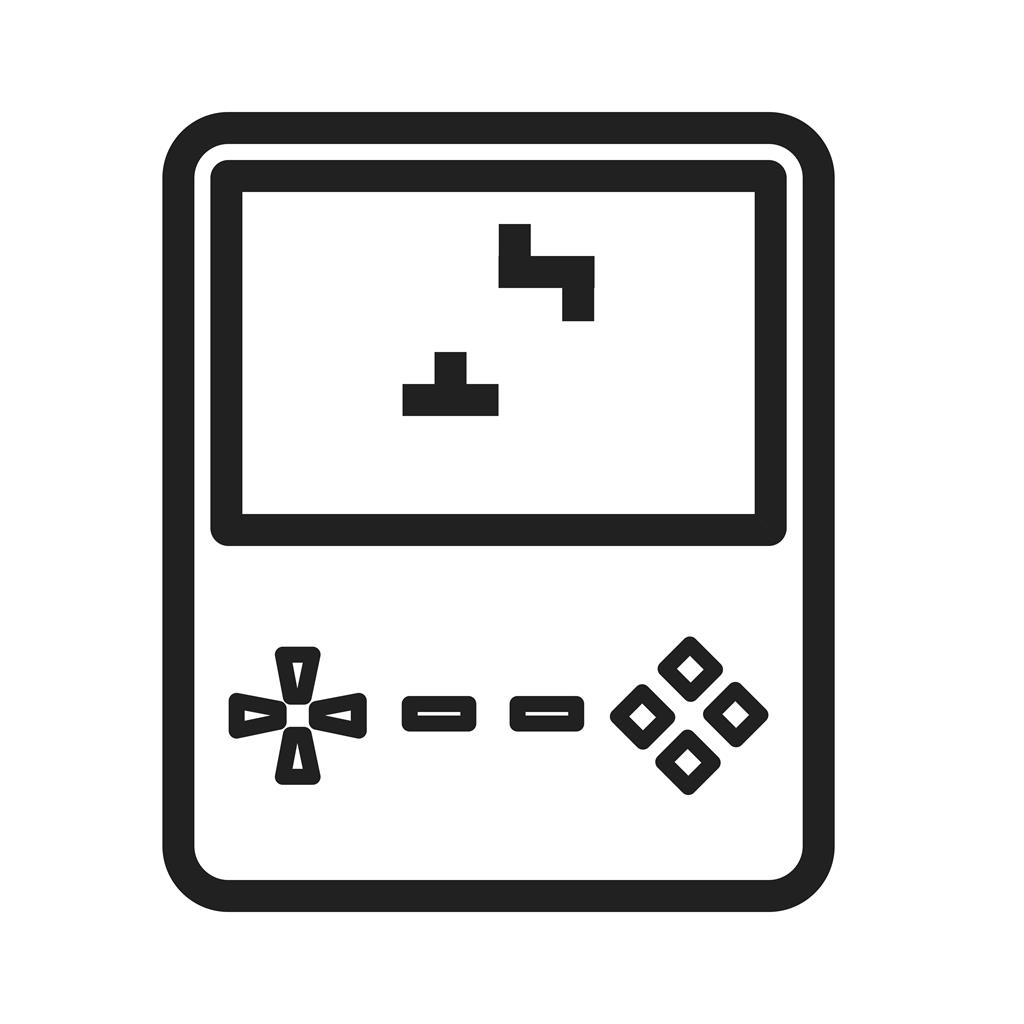 Brick Game Line Icon