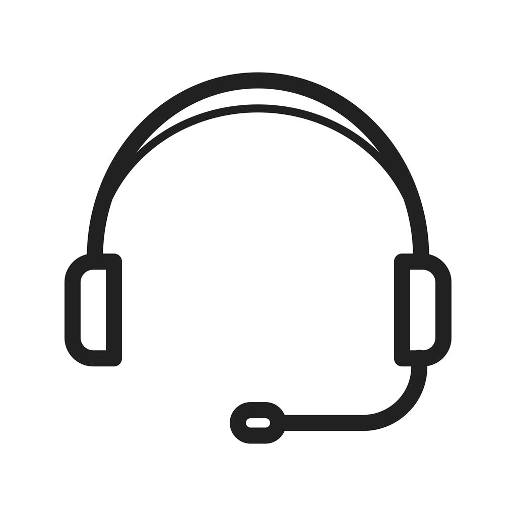 Headphones Line Icon
