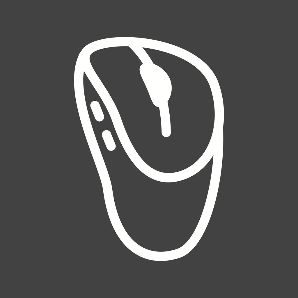 Mouse Line Inverted Icon
