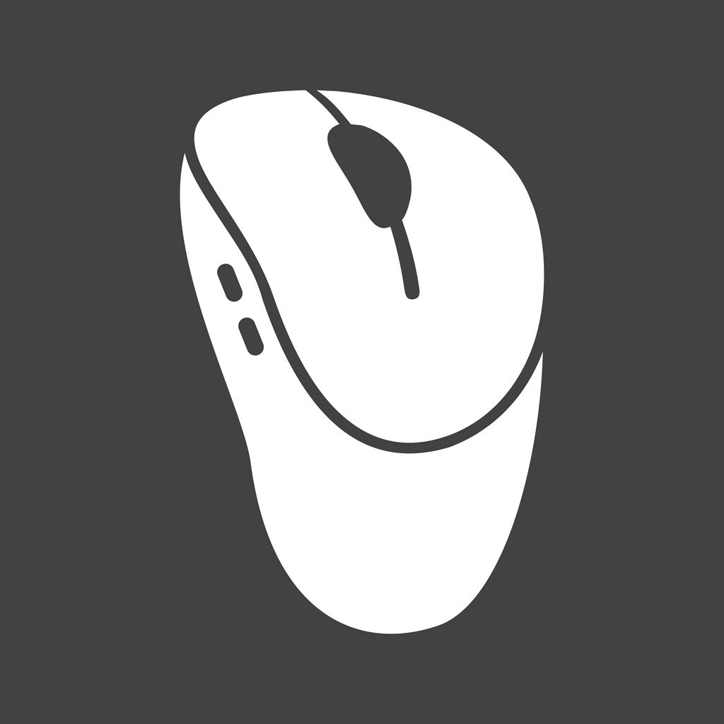 Mouse Glyph Inverted Icon