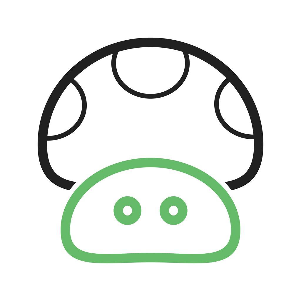1UP Line Green Black Icon