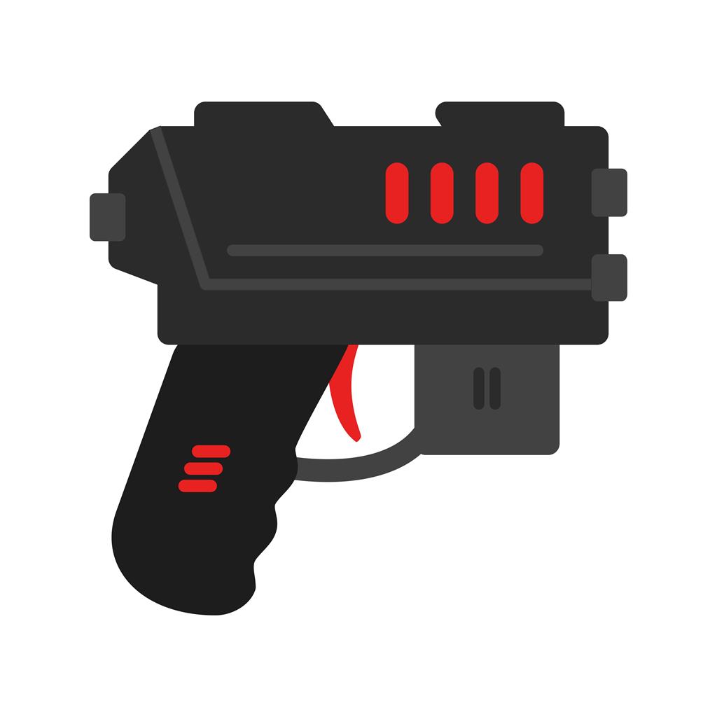 Gun Flat Multicolor Icon