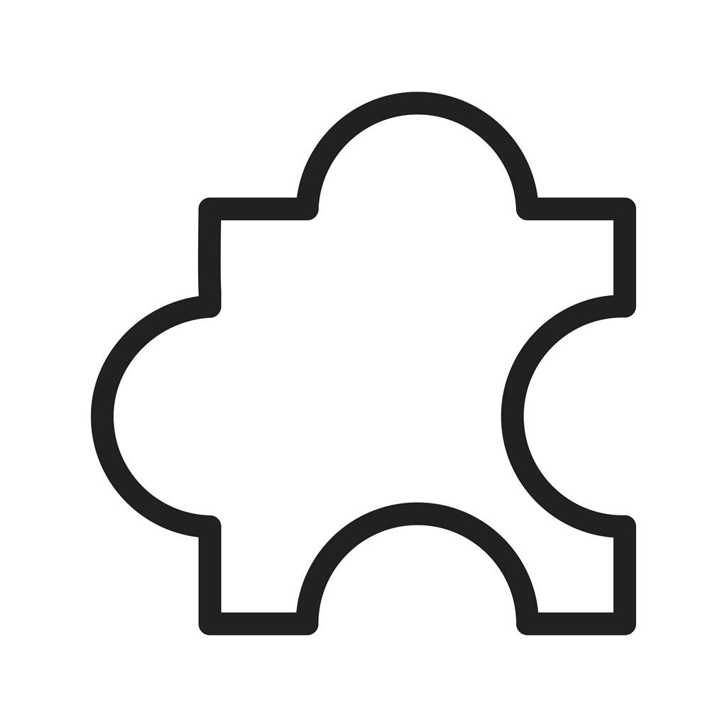 Puzzle Piece Line Icon