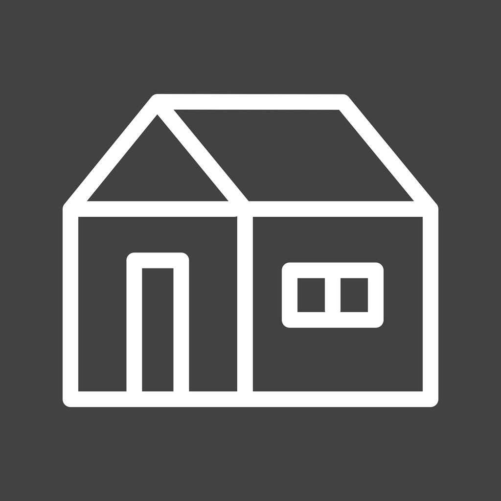 House Line Inverted Icon