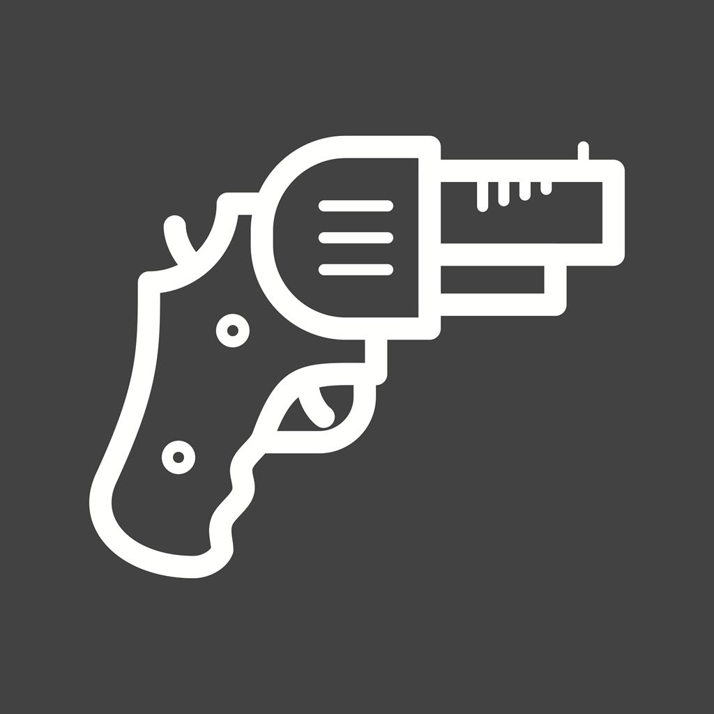Revolver Line Inverted Icon