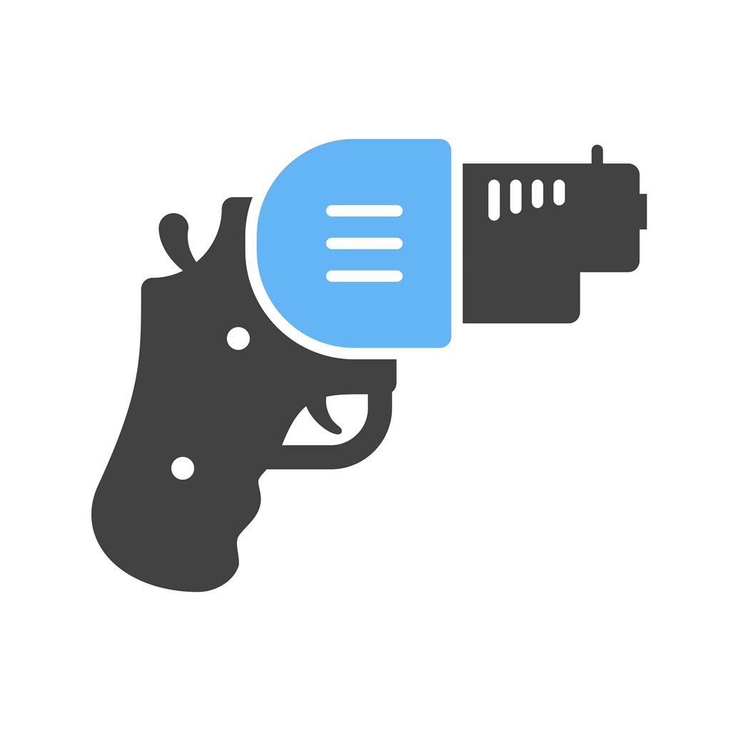 Revolver Blue Black Icon