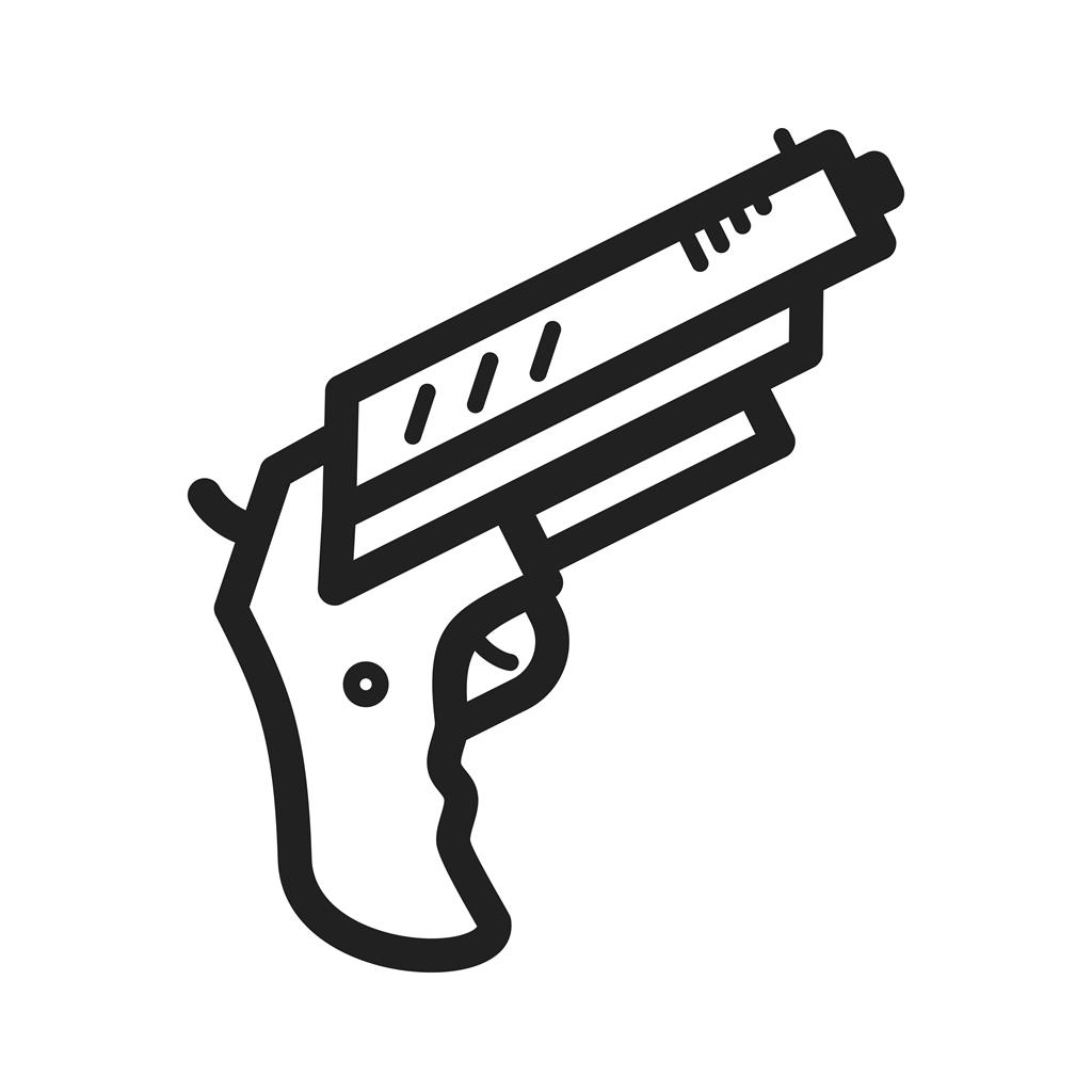 Pistol Line Icon