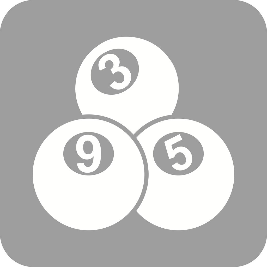 Snooker Balls Flat Round Corner Icon