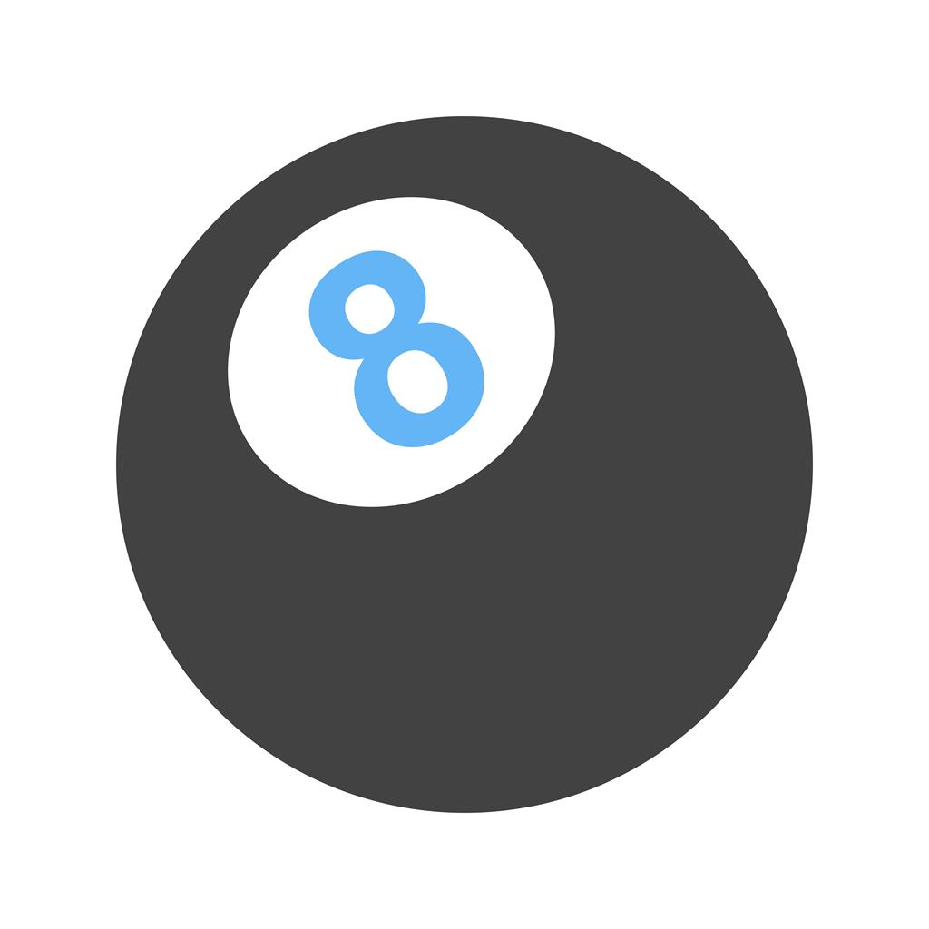 Eight Ball Blue Black Icon