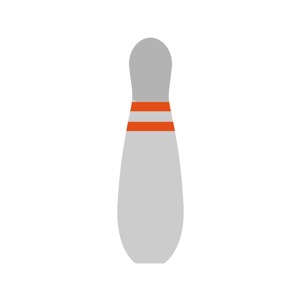 Bowling Pin Flat Multicolor Icon