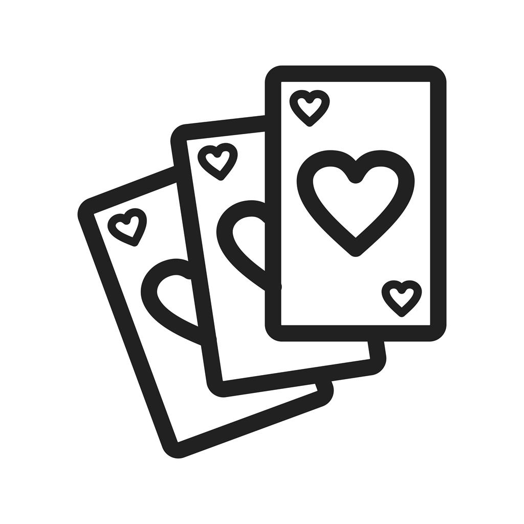 Deck of Cards Line Icon