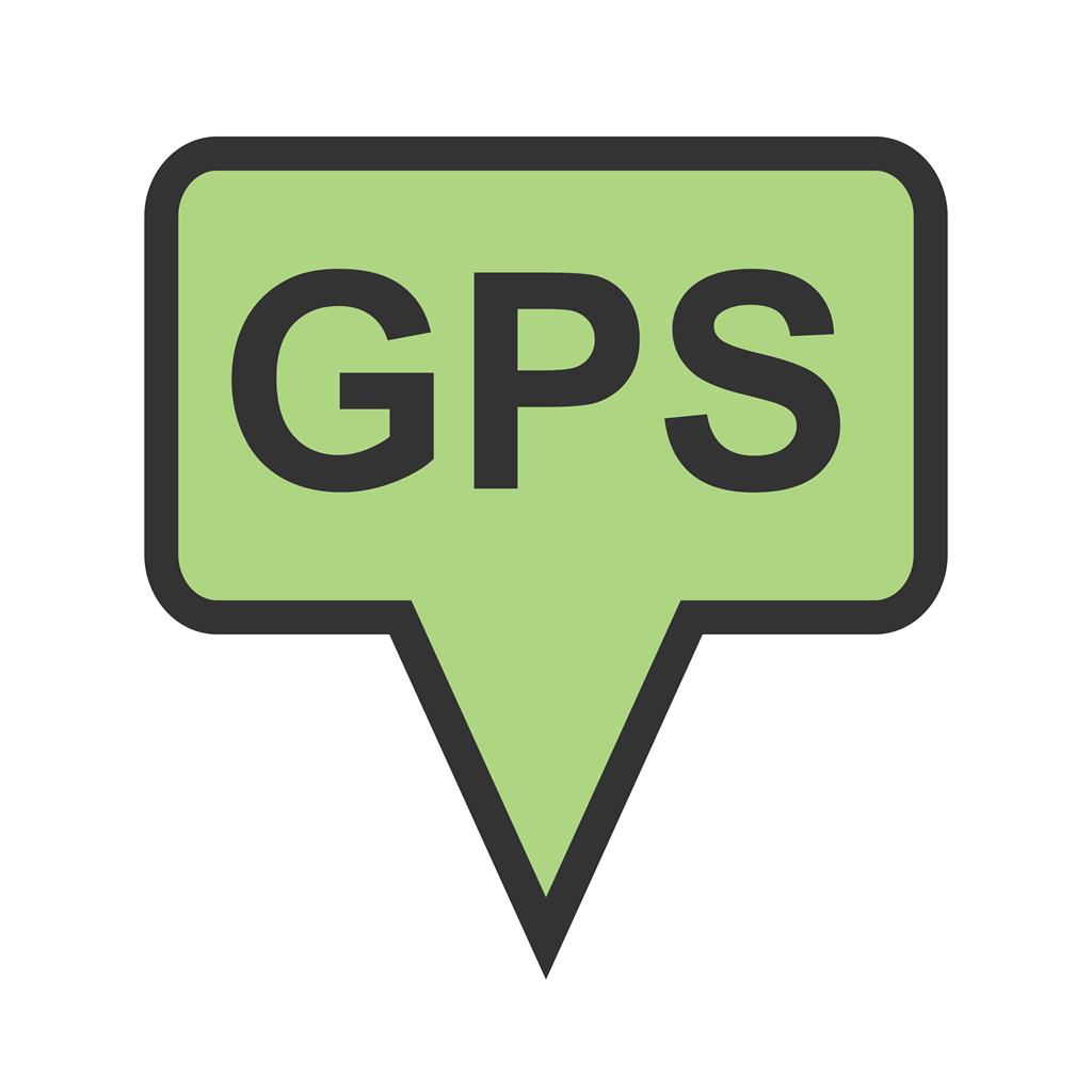 GPS II Line Filled Icon