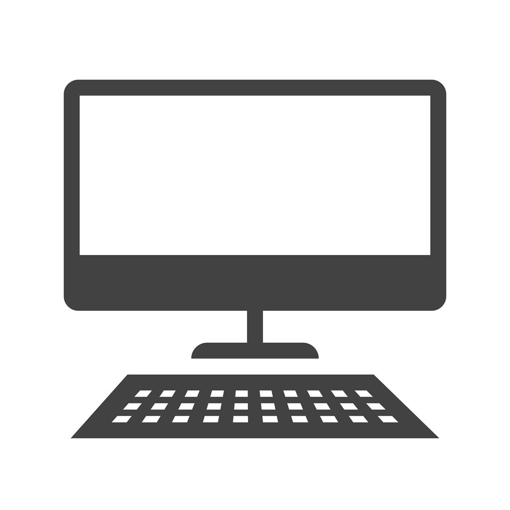 Desktop Glyph Icon - IconBunny