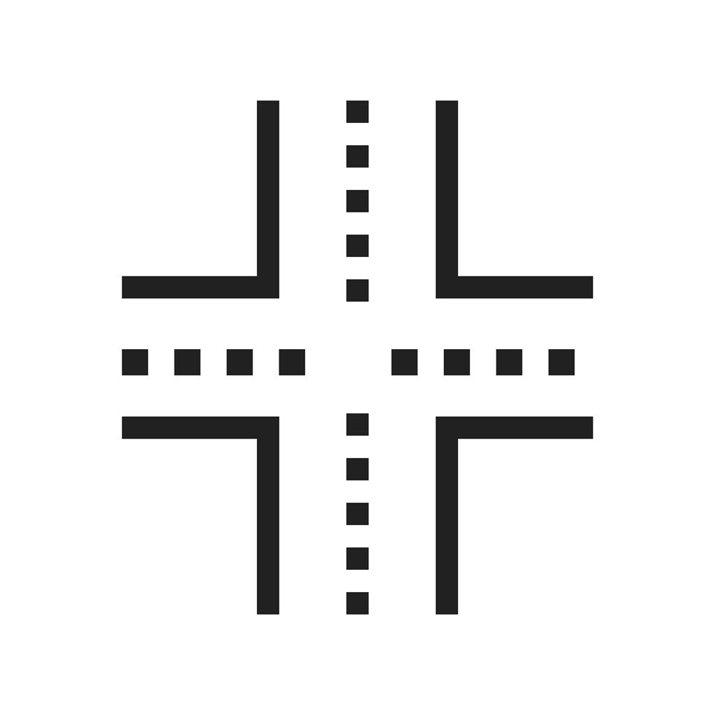 Linked Road Line Icon