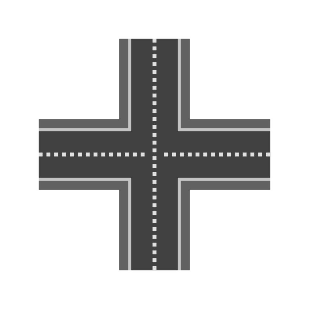 Linked Road Greyscale Icon