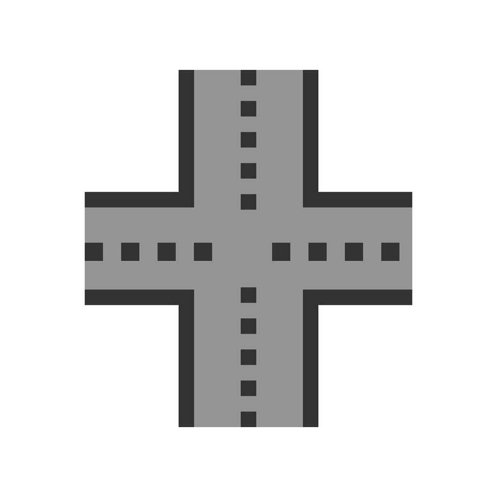 Linked Road Line Filled Icon
