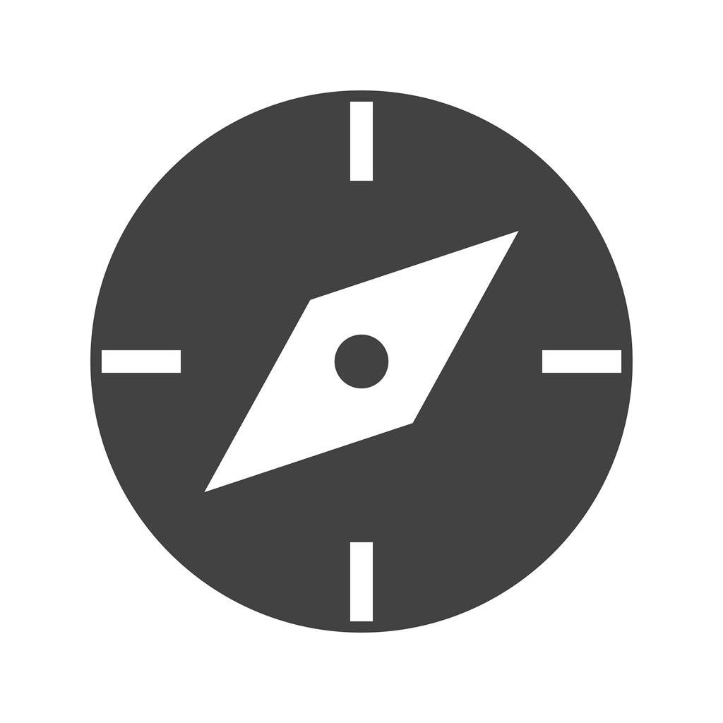 Compass Pointing East Glyph Icon