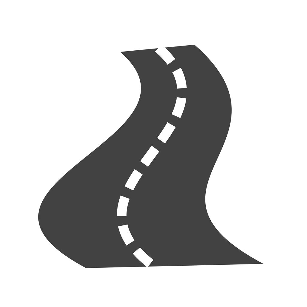 Road Glyph Icon