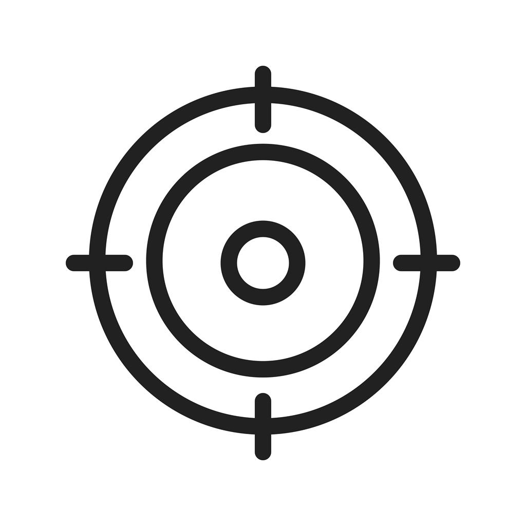 Target Location II Line Icon