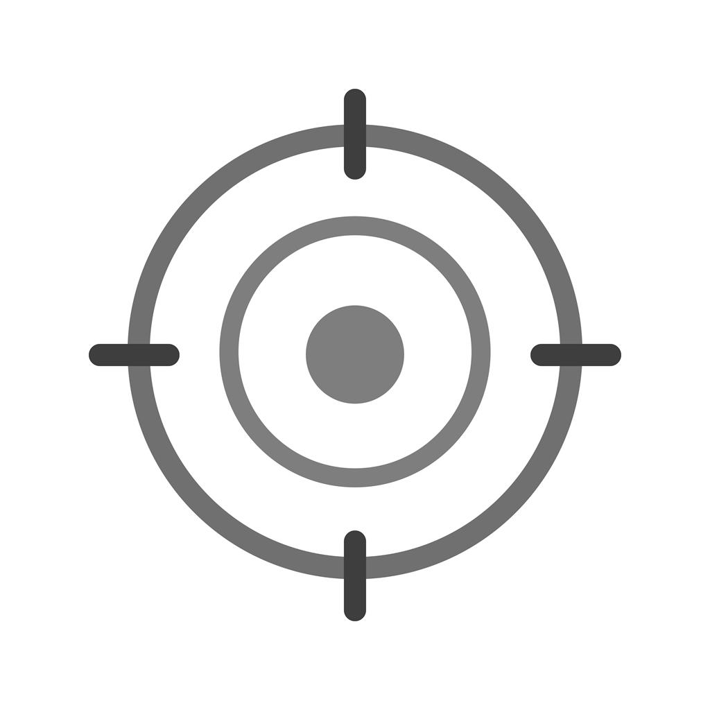 Target Location II Greyscale Icon
