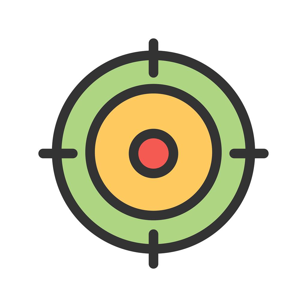 Target Location II Line Filled Icon