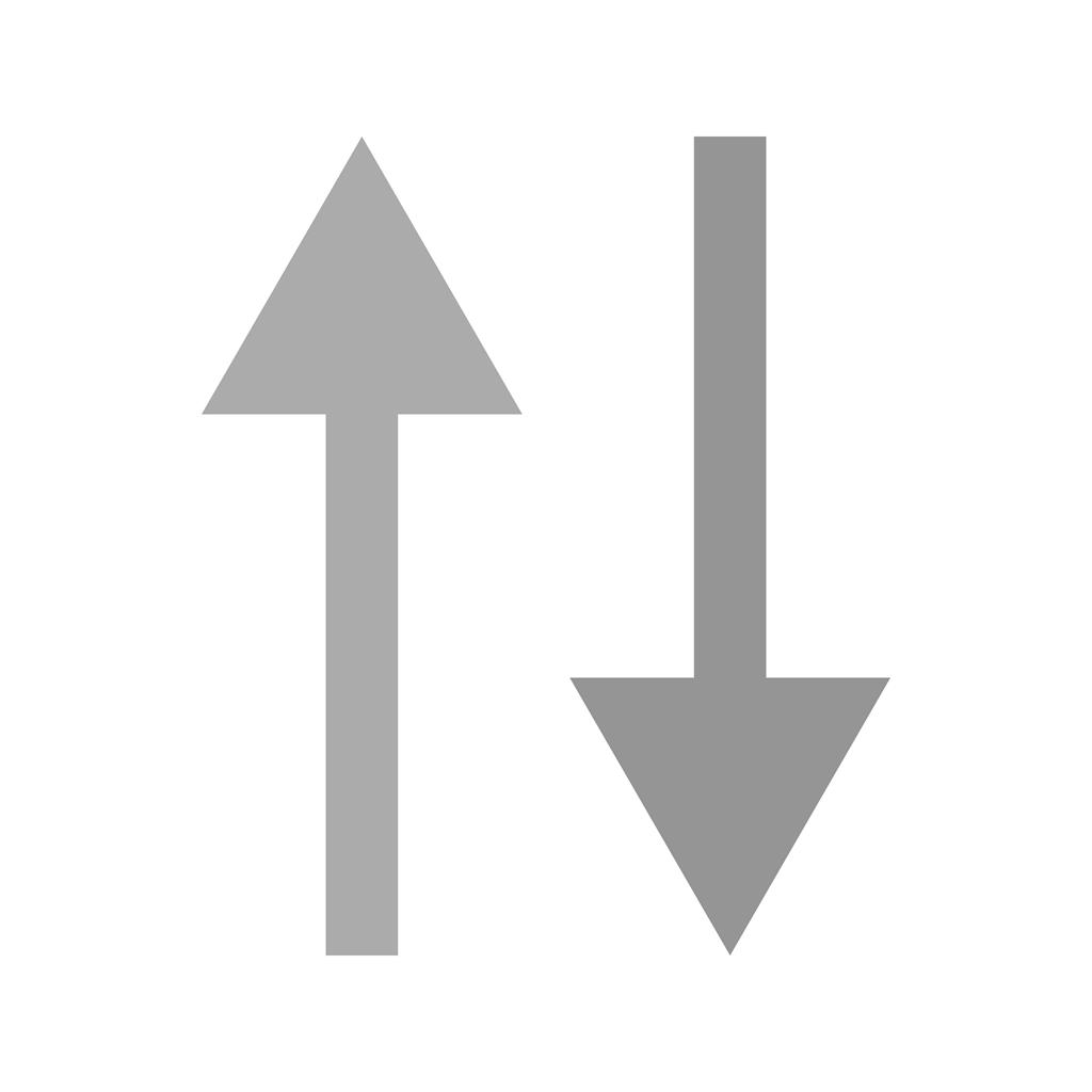 Two Way Road Greyscale Icon