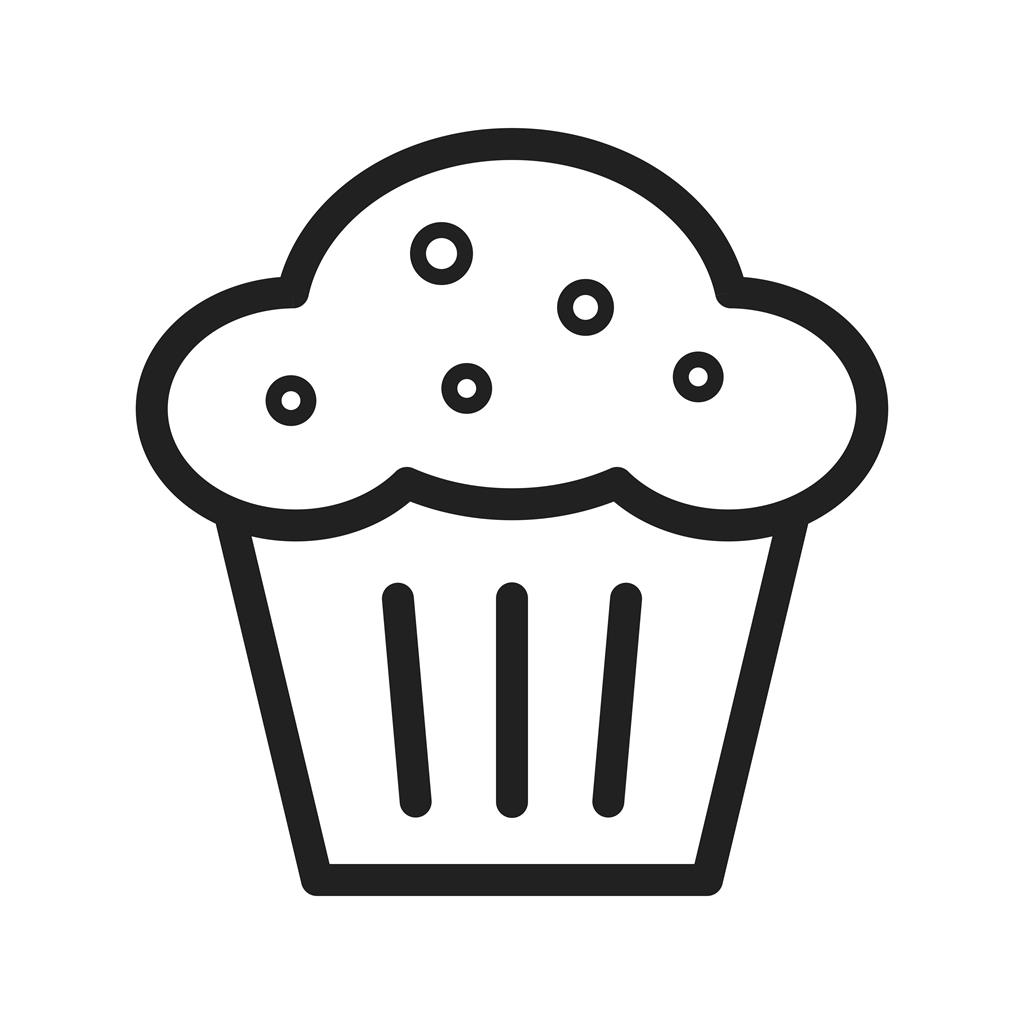 Muffin Line Icon