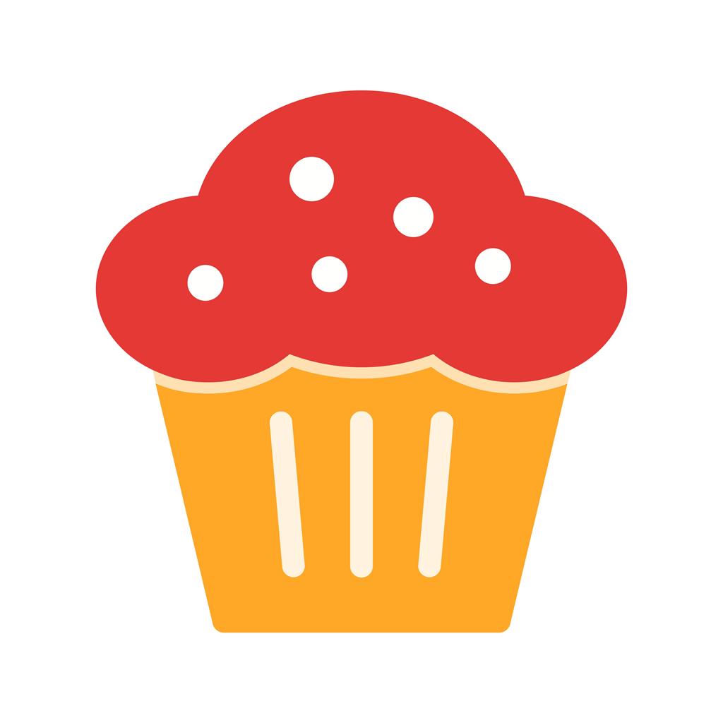 Muffin Flat Multicolor Icon