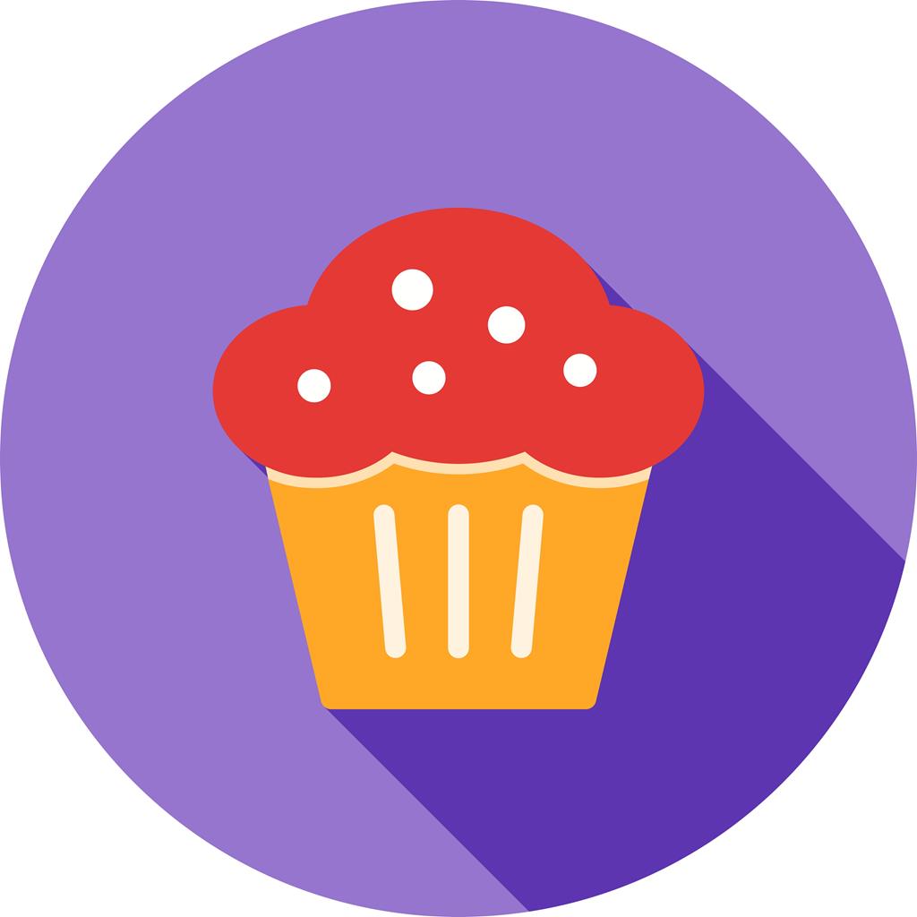 Muffin Flat Shadowed Icon