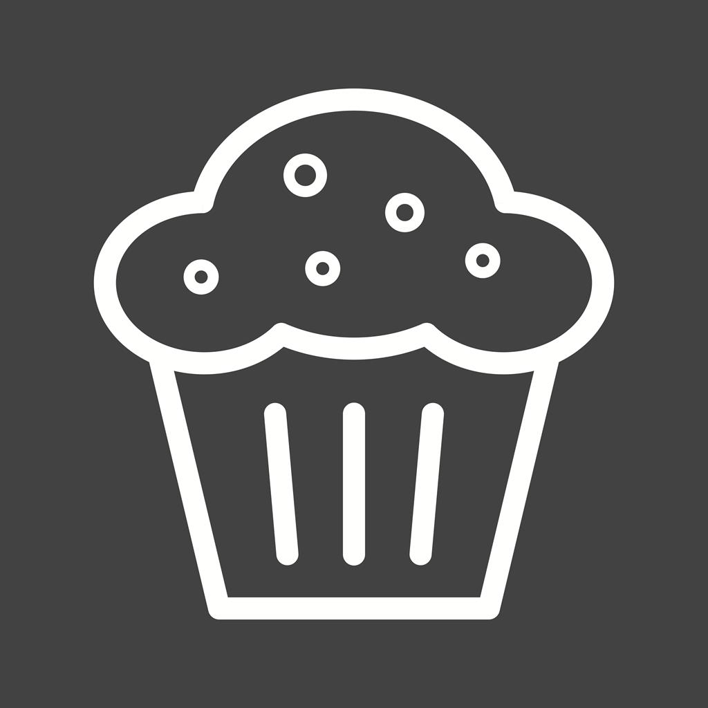 Muffin Line Inverted Icon