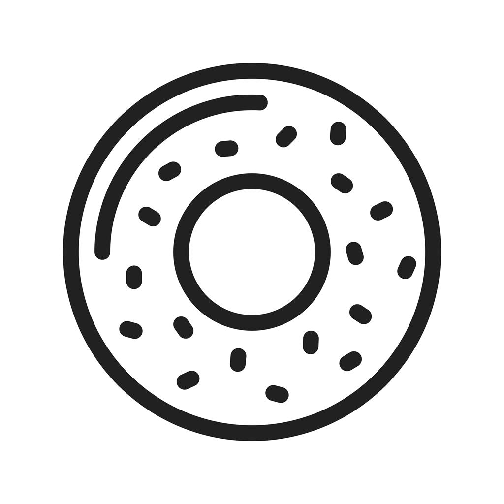 Doughnut Line Icon