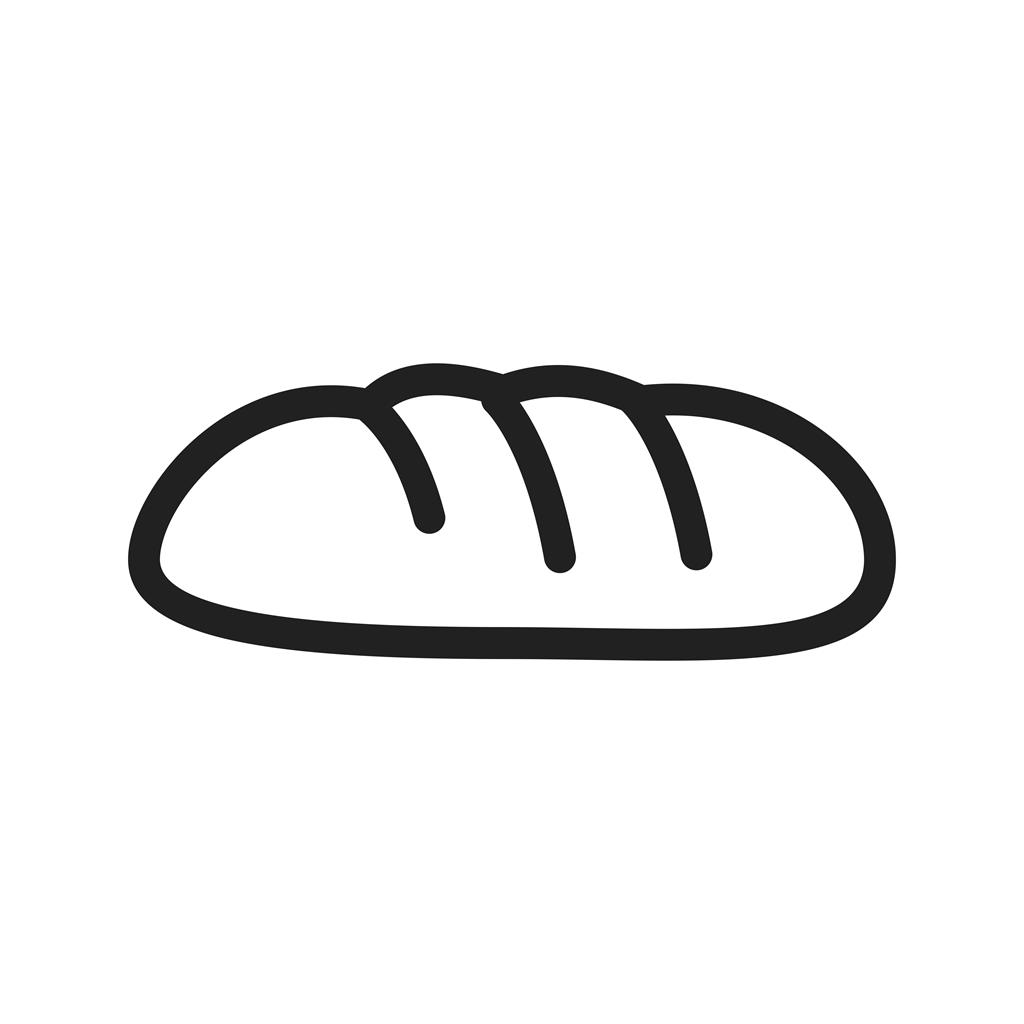 Loaf of Bread Line Icon