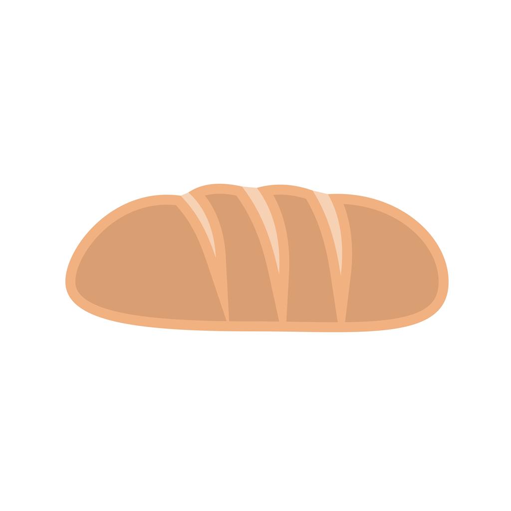Loaf of Bread Flat Multicolor Icon