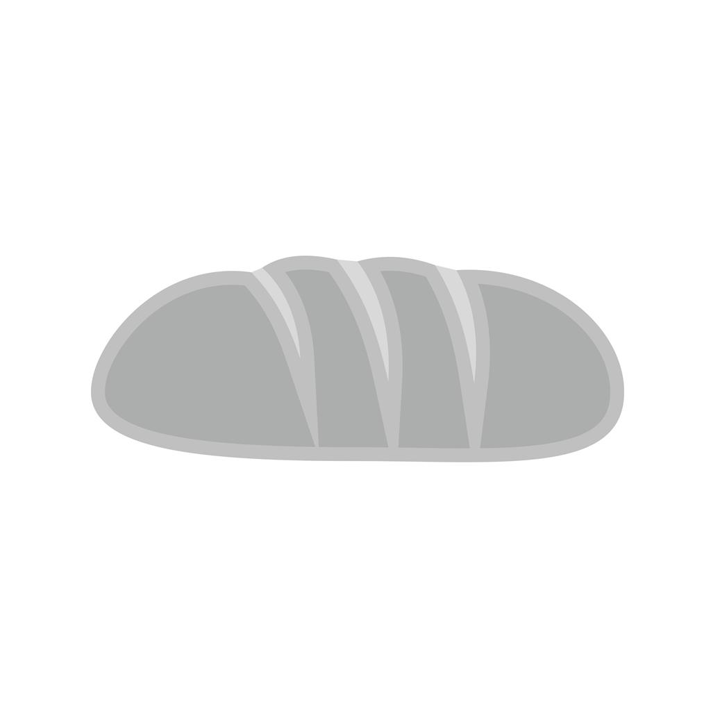 Loaf of Bread Greyscale Icon