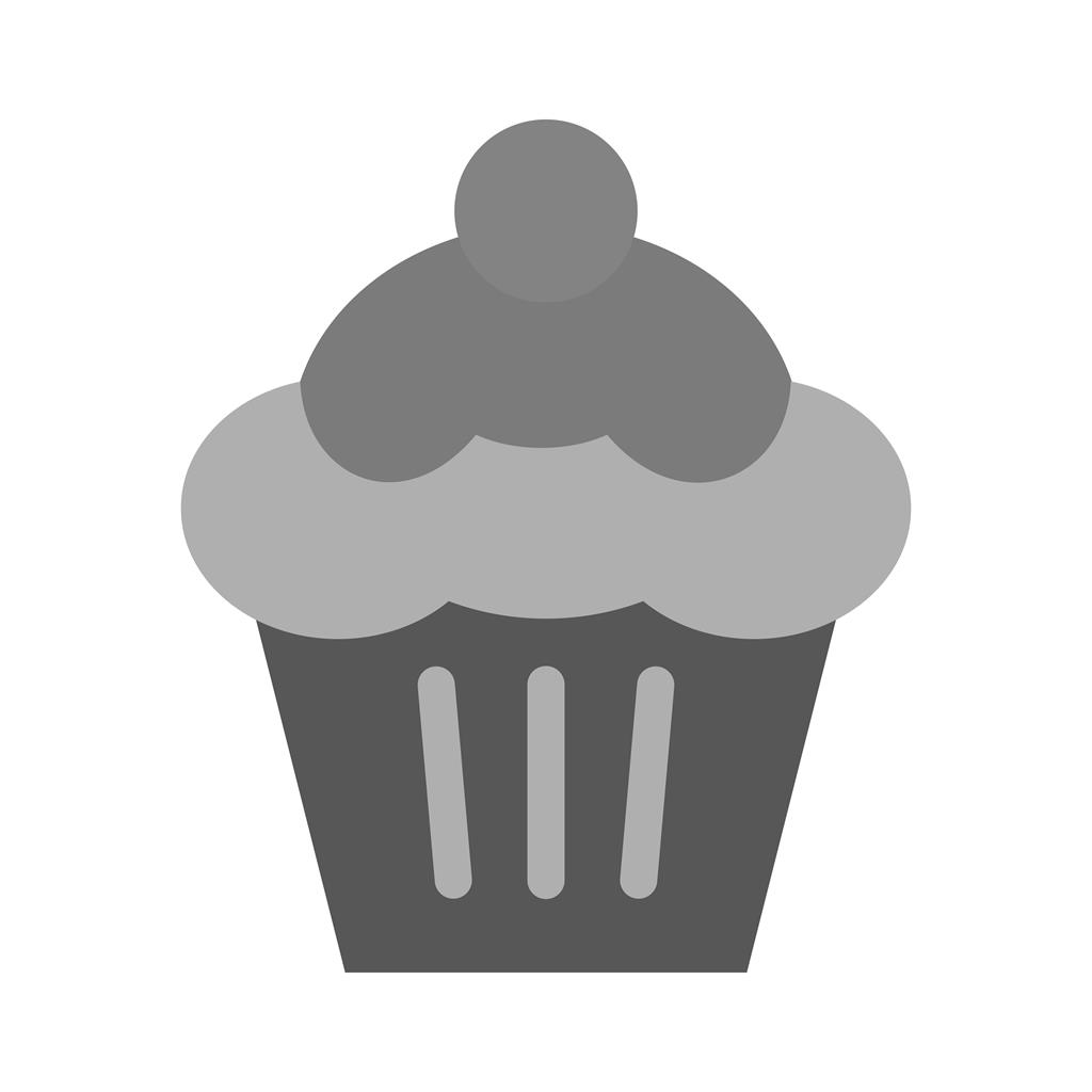 Cupcake Greyscale Icon