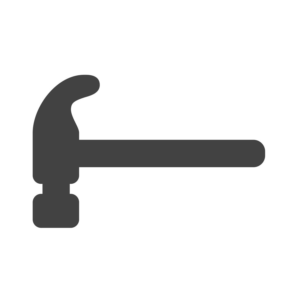 Hammer Glyph Icon - IconBunny