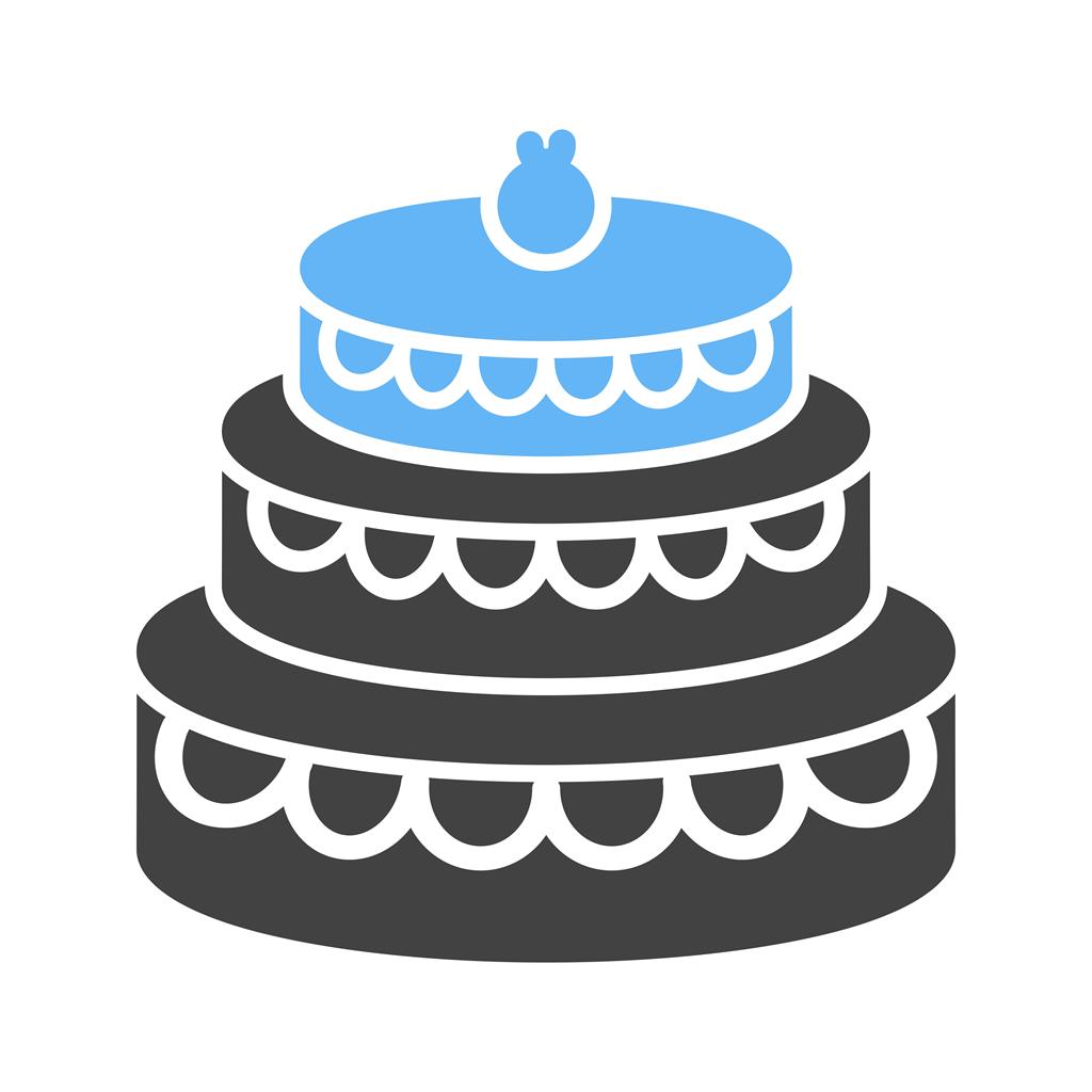 Cake I Blue Black Icon
