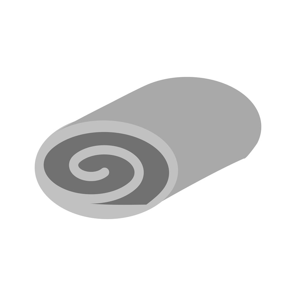 Swiss Roll Greyscale Icon