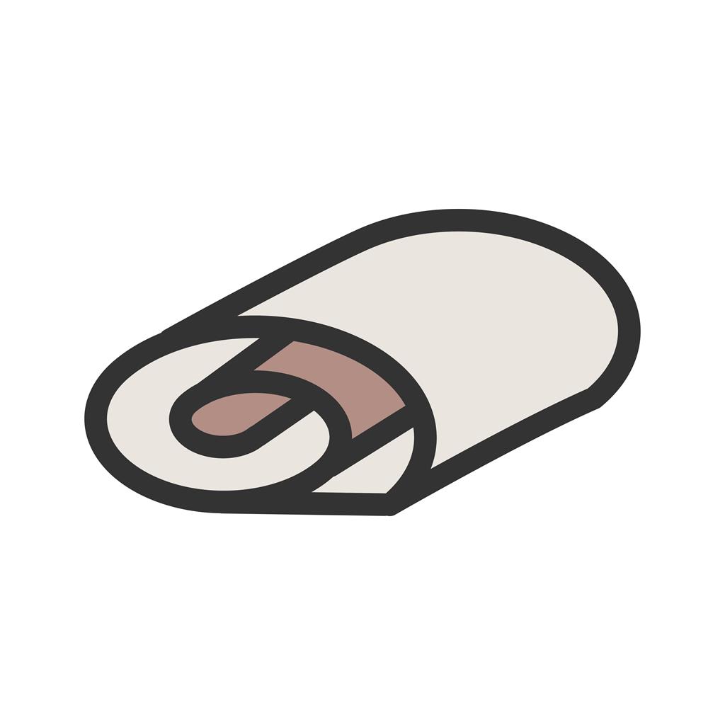 Swiss Roll Line Filled Icon