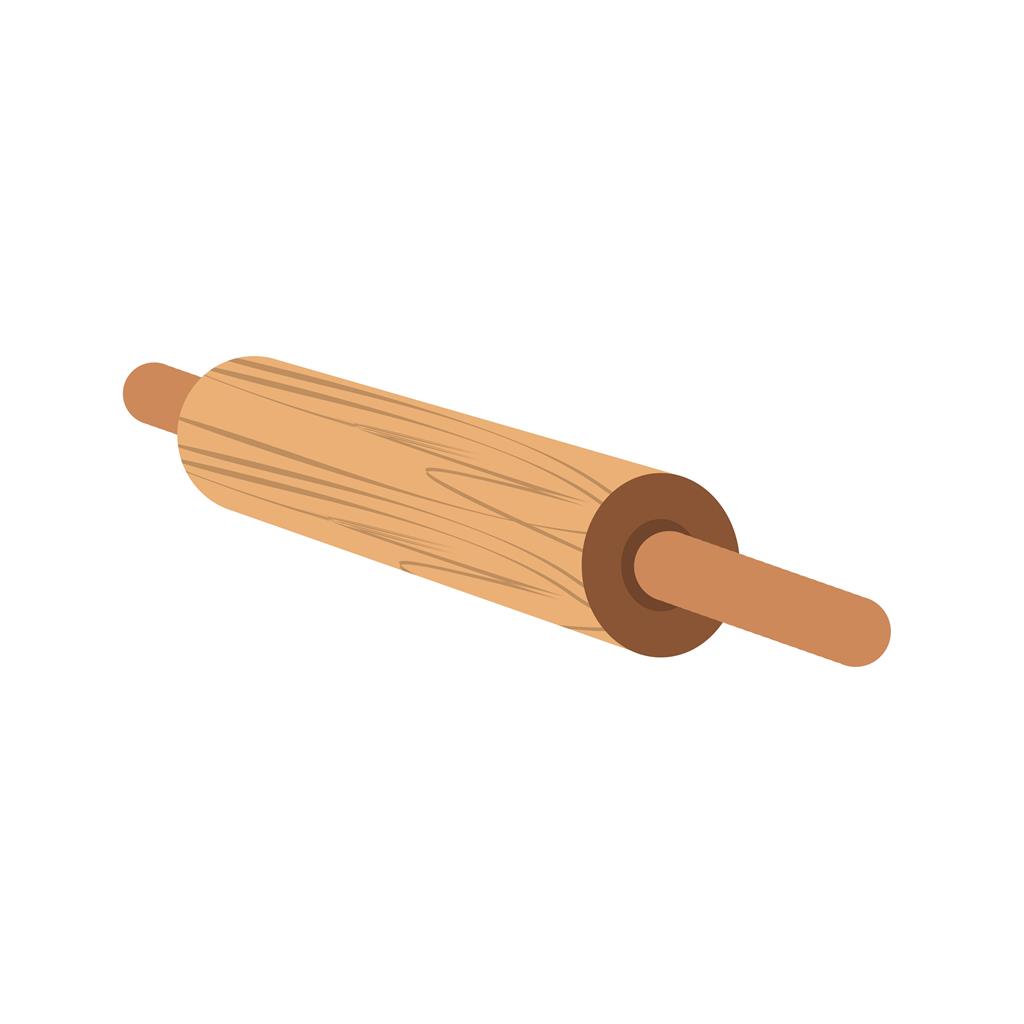 Rolling Pin Flat Multicolor Icon