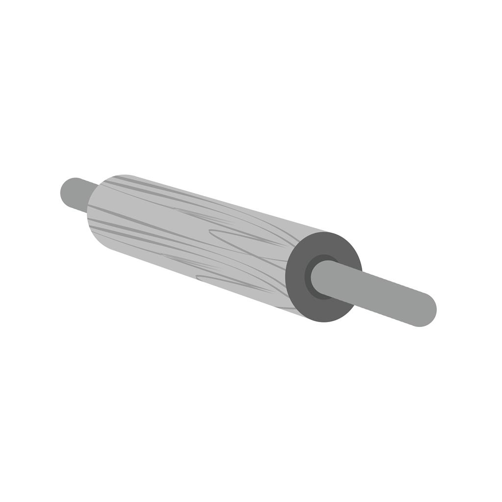 Rolling Pin Greyscale Icon