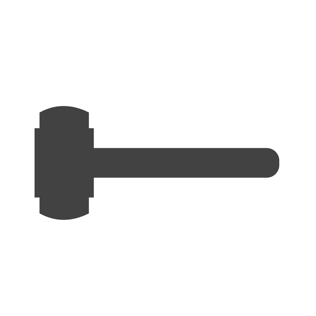Sledge hammer Glyph Icon - IconBunny