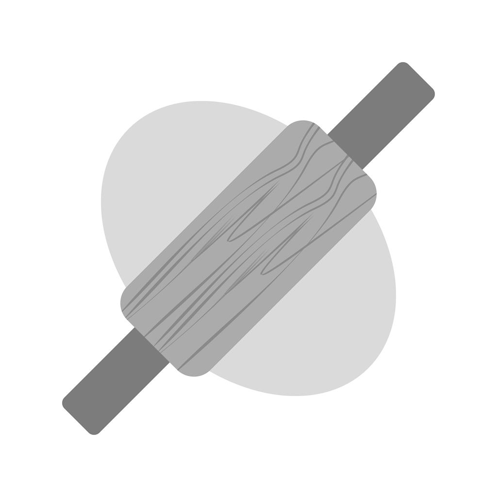 Rolling Dough Greyscale Icon
