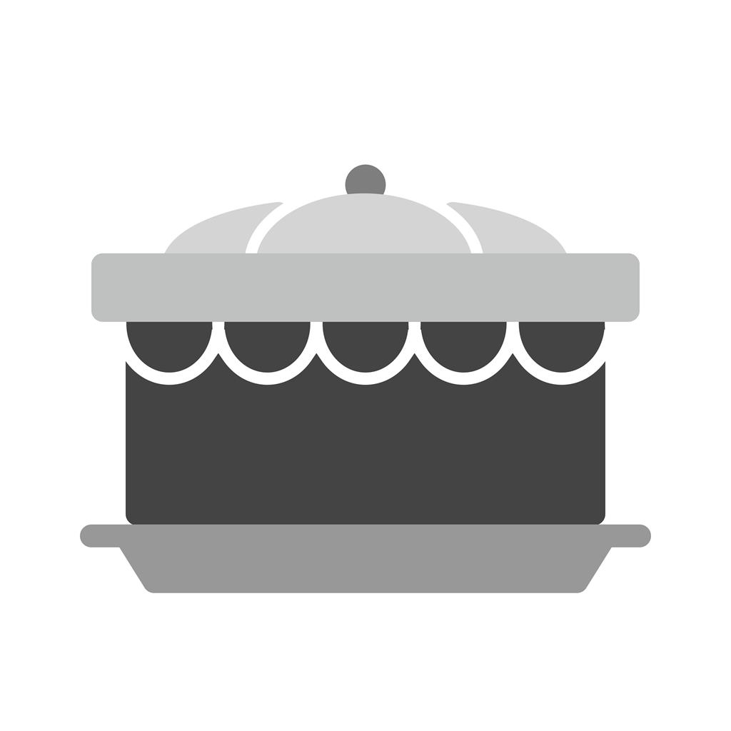 Cake II Greyscale Icon