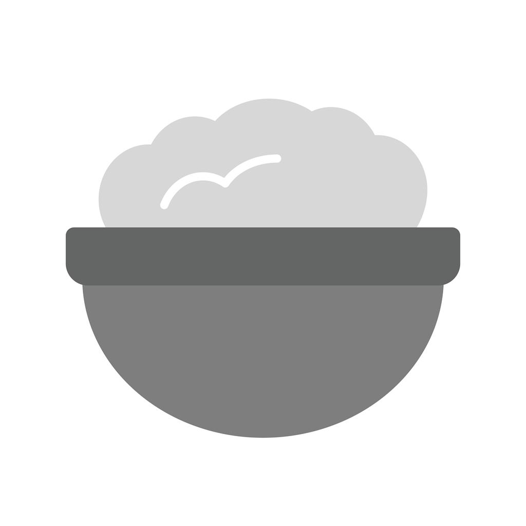 Flour Pot Greyscale Icon