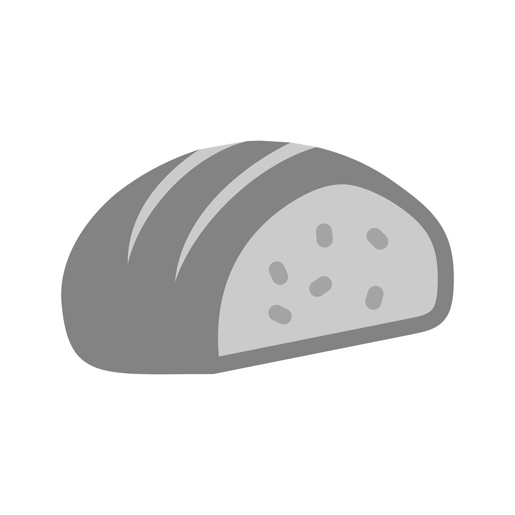 Sliced loaf of Bread Greyscale Icon