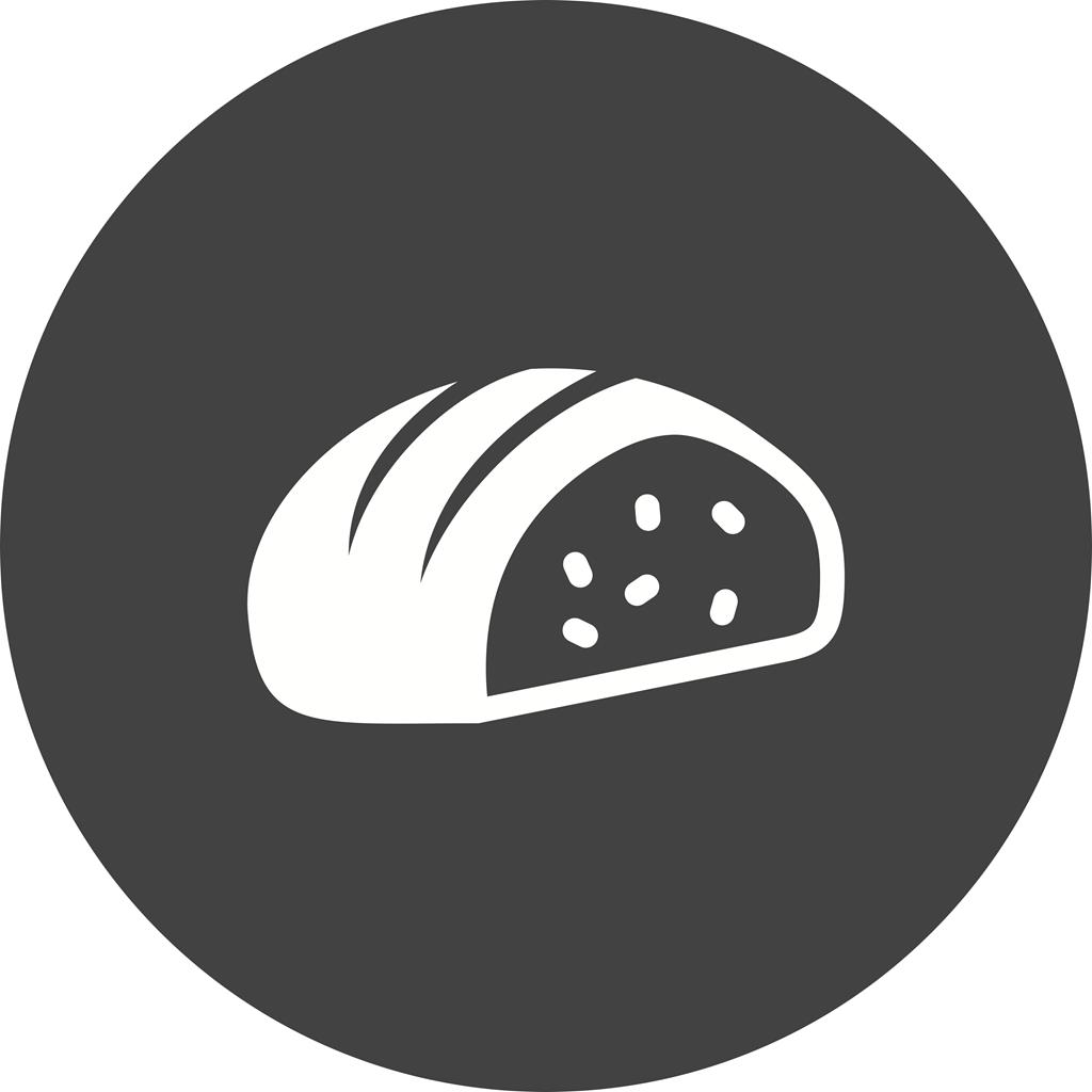 Sliced loaf of Bread Flat Round Icon